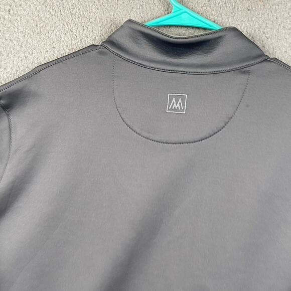 Mizzen + Main 1/4 Zip Pullover Sweater Men's 2XL Gray Performance Tech Causal - Picture 9 of 10